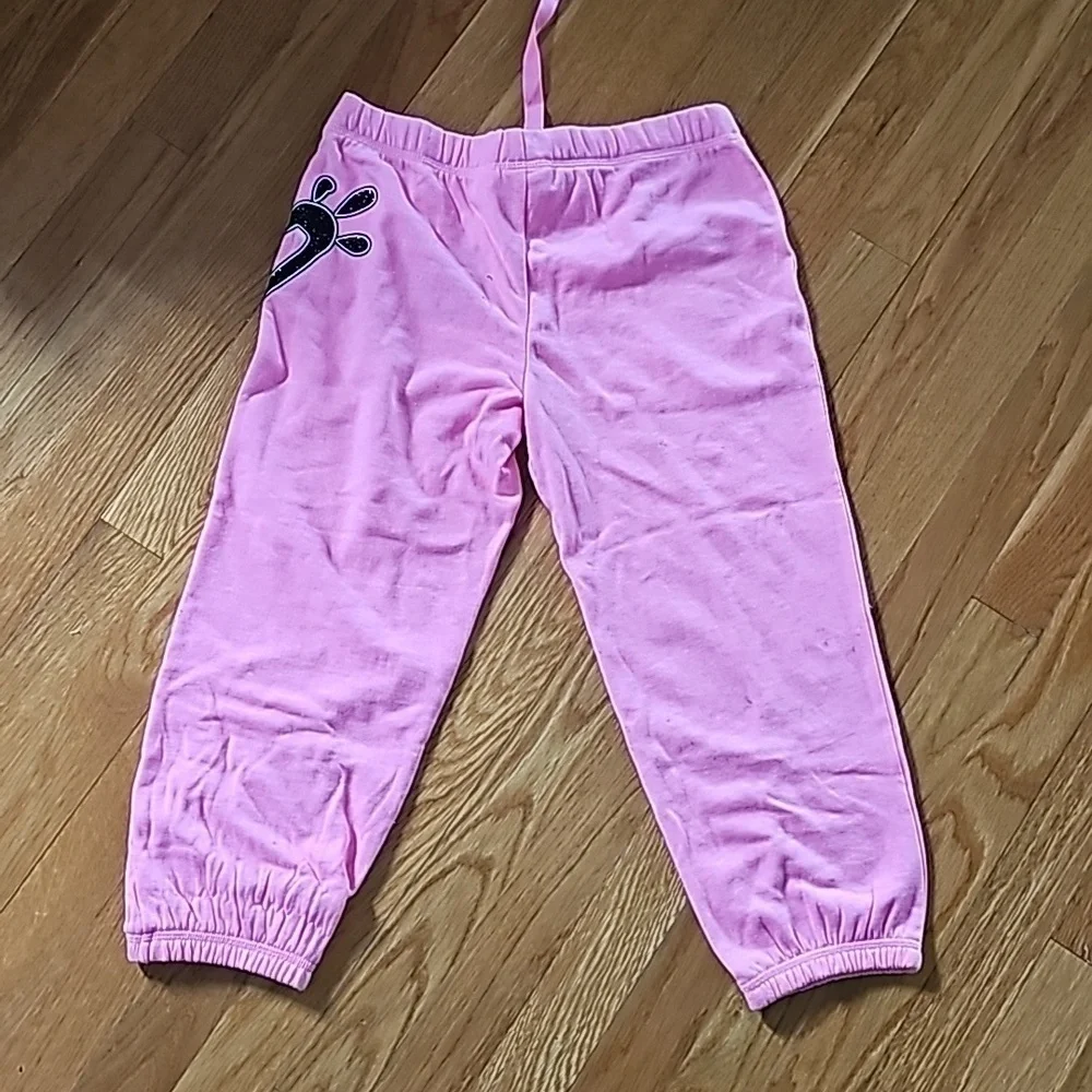 NWOT Justice PINK Heart Sweatpants size 12 NEW